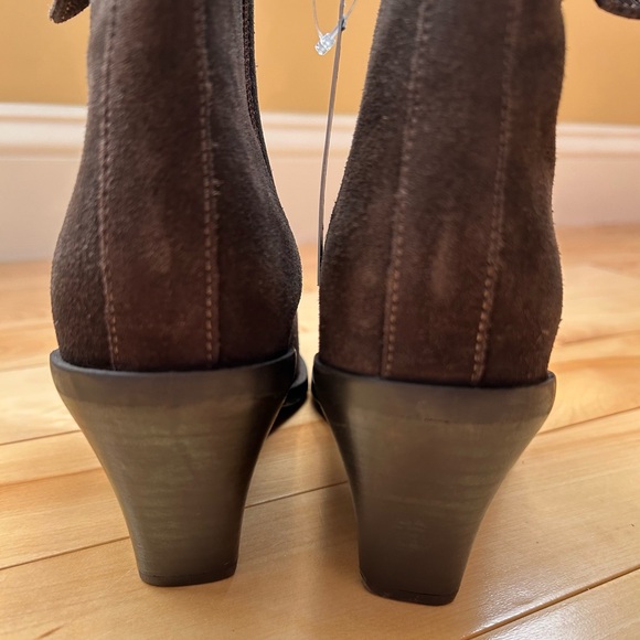 House of Harlow 1960 NWT Brown Suede Ankle Boots Sizes 6.5 - Picture 3 of 11